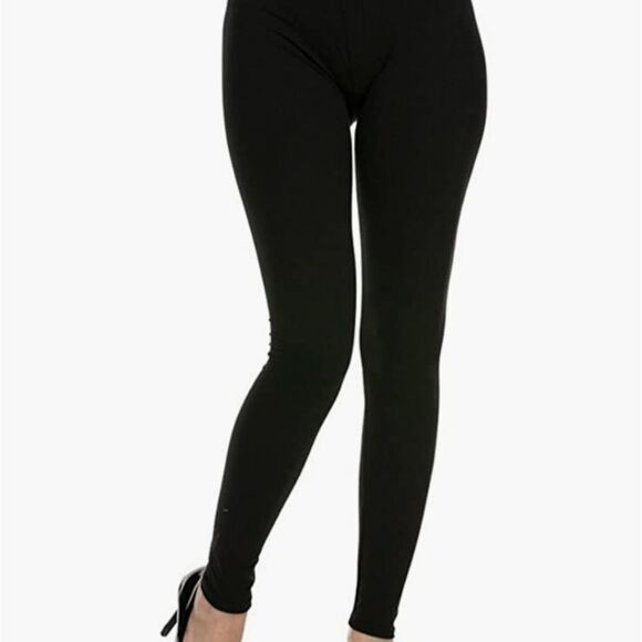 Black Ultra Soft Brushed Leggings - Picture 4 of 12